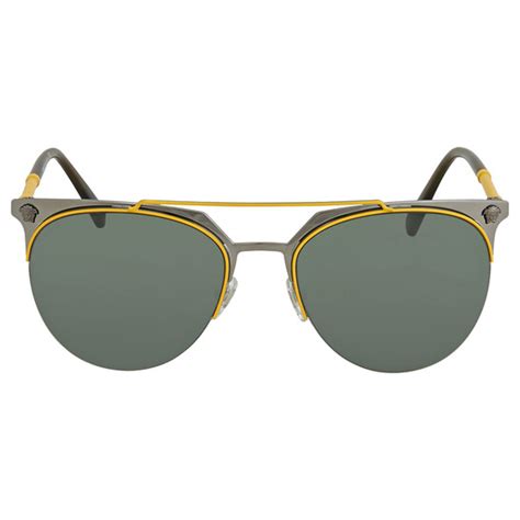 versace sunglasses ve2181|Versace Green Pilot Sunglasses VE2181 100171 57 .